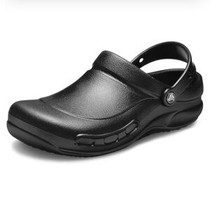Crocs‎ women’s black adult bistro rubber slip resistant clogs size 8 NWOT